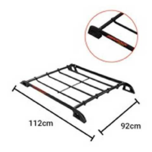 PARRILLA - AERORACK ALUMINIO 112X92CM NEGRA