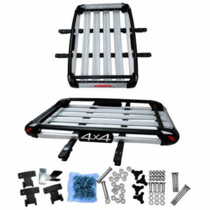 PARRILLA PORTELLO 4X4 TIPO CANASTA X 54X44" SILVER/BLACK M01
