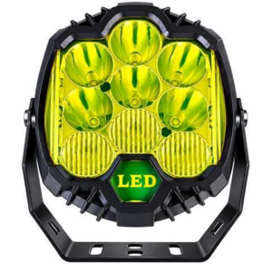LAMPARA - FARO NEBLINERO 7" 12/24V 6000K 90W 9000LM ALUMINIO NEGRO MULTIFUNCION 18CMX16.3CM 1PZ